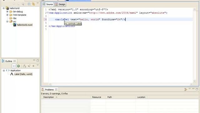 First Steps in Flex - Hello, World смотреть онлайн