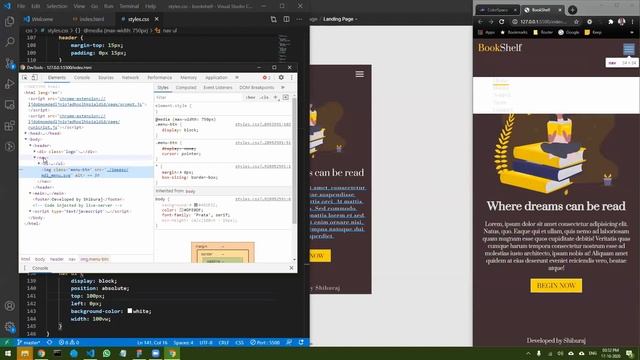 Landing Page Design using Figma / HTML / CSS / Javascript - Part 4 - Mobile View Design in HTML/CSS смотреть онлайн