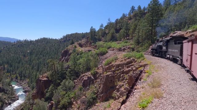 Durango & Silverton Narrow Gauge Railroad Colorado | Historic Steam Train Cascade Canyon Express 4K
