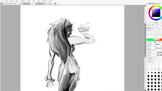 Wolf Woman Sketch Timelapse смотреть онлайн