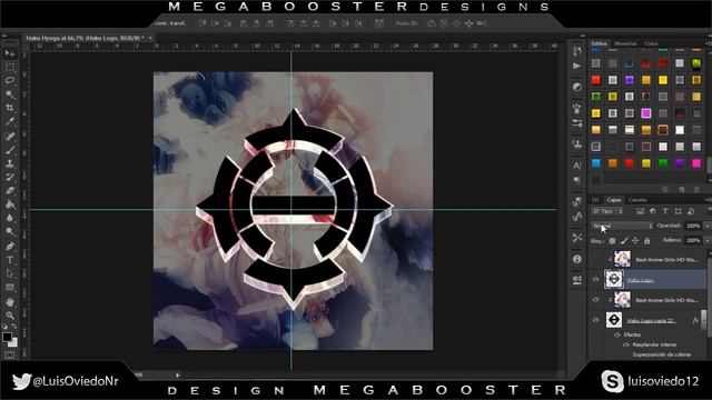 SpeedArt AVI #1 HAKU HYUGA V1 PhotoShop Cs6 (Magic bullet look)♥ смотреть онлайн