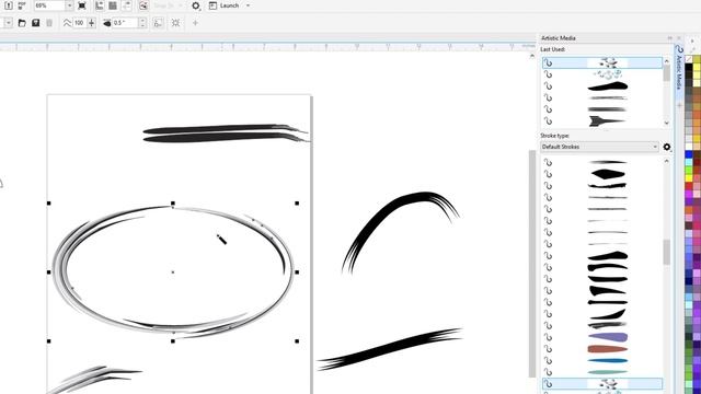 How to Use Artistic Media Tool in CorelDraw 2021 смотреть онлайн