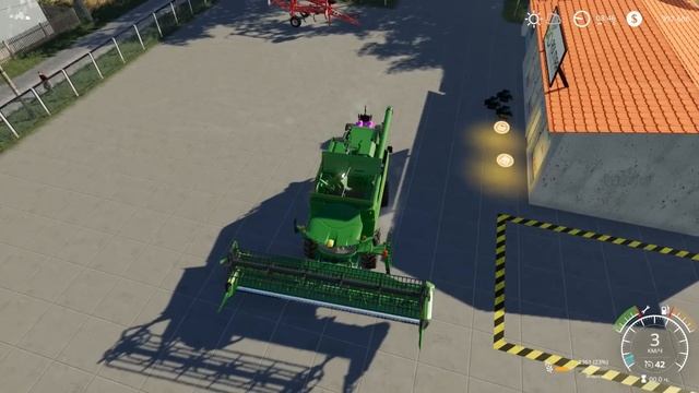 Как тюковать с помощью комбайна в Farming Simulator 19 / Универсальная подкатная тележка для ФС 19 смотреть онлайн