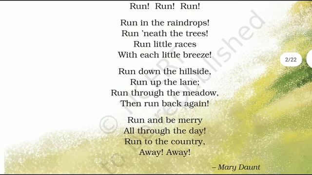 Run | Explanation, English For Class 4th (NCERT) | смотреть онлайн