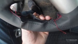 УСТАНОВКА ОПЛЕТКИ СО ШНУРОВКОЙ НА РУЛЬ TOYOTA COROLLA