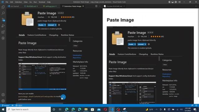 Paste Image Vscode extension смотреть онлайн