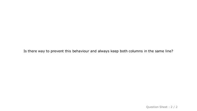 HTML : Disable column wrapping in Bootstrap 4 смотреть онлайн
