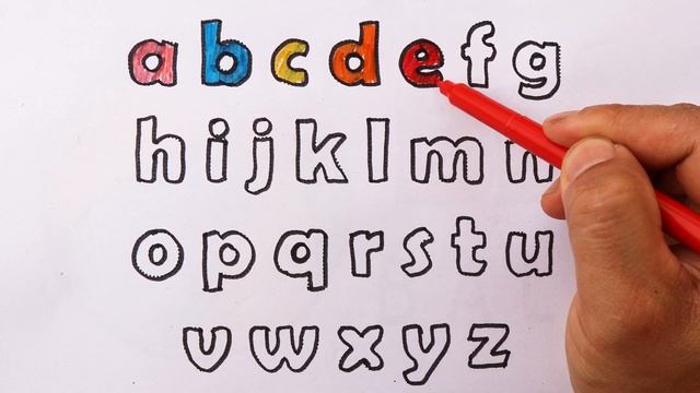 Abc Dotted Tracing, English Alphabet Writing, Preschool learning small letter #nurseryrhymes #kids смотреть онлайн