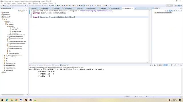 [Java #108] XML JAXB írás + package-info.java смотреть онлайн