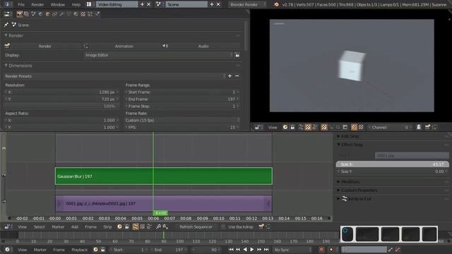 Видео-редактор Blender 12 - Понятие эффектов смотреть онлайн