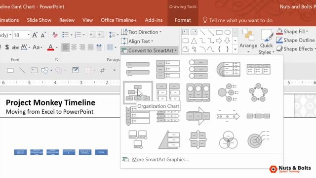 How to make a Gantt Chart in PowerPoint - Excel into PowerPoint Shapes смотреть онлайн