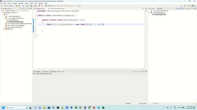 16. Java Two Dimentional Arrays - declaration, internal representation & use-cases смотреть онлайн