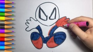 КАК НАРИСОВАТЬ  человека паука-how to draw spider man