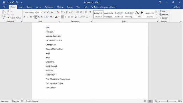 Using the Font Group Commands in Word 2019 - Getting Started Introduction Tutorial for Beginners смотреть онлайн
