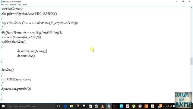 how to create a notepad in Java Swing part 4 Saving Changes смотреть онлайн
