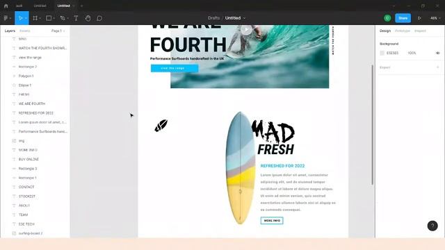 Creating surf board e commerce website | Figma | Website ui #figma #uiux смотреть онлайн