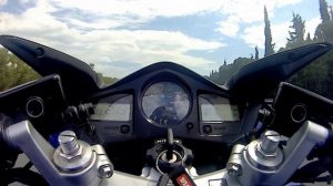 Honda Vfr800 vtec acceleration - top speed 0-266 km/h Greece