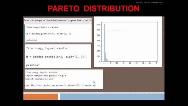 Python NumPy Tutorial | Pareto Distribution (Part-20) смотреть онлайн