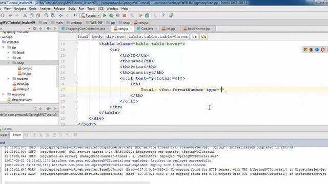 Lession 10: Create shopping cart in web application using spring mvc, jquery смотреть онлайн