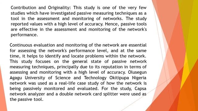 Quality Assessment and Monitoring of Networks Using Passive Technique RCER 2020 72 54 61 смотреть онлайн