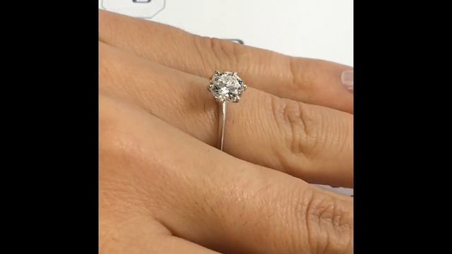 1 carat Round Diamond Engagement ring смотреть онлайн