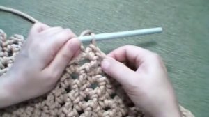 Вяжем вместе: Овальный коврик из полиэфирного шнура "Ажурный"