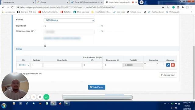 Como emitir una Factura Electronica en Linea FEL / SAT Guatemala смотреть онлайн