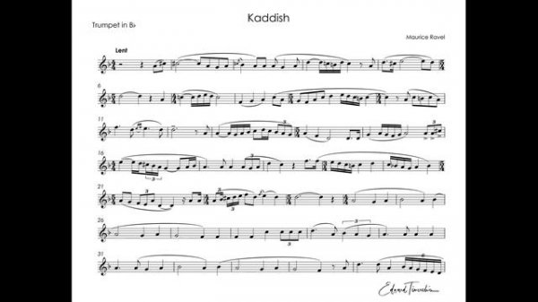 Ravel, Maurice - Kaddisch - Sergei Nakaryakov trumpet Bb