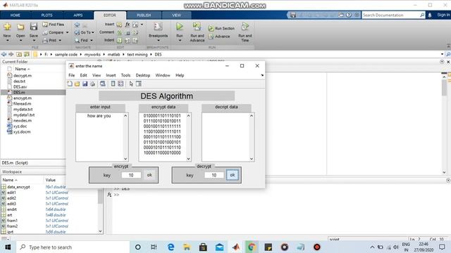 Data Encryption Standard (DES) algorithm in cryptography | Matlab смотреть онлайн
