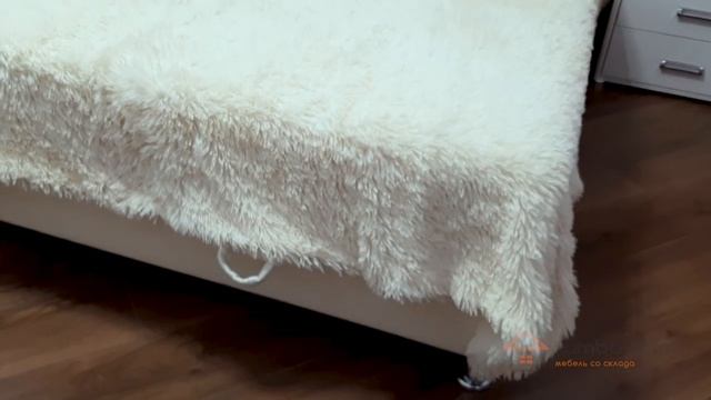 Мягкая кровать в кожзаме Kanzas Perl смотреть онлайн