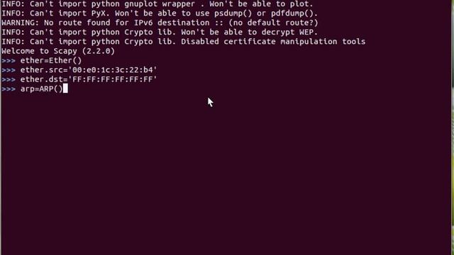 Scapy Tutorial смотреть онлайн