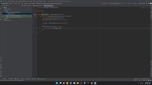 Going to Another Activity with Kotlin (Android Studio) смотреть онлайн