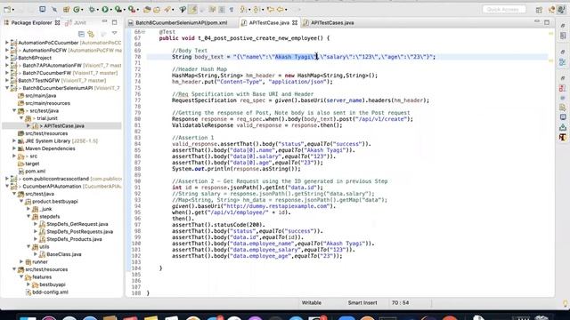 Batch8 API Automation Using Rest Assured and Cucumber-Part 6 смотреть онлайн