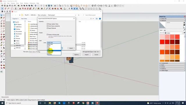 how to import Autocad into Sketchup with real dimension from autocad смотреть онлайн