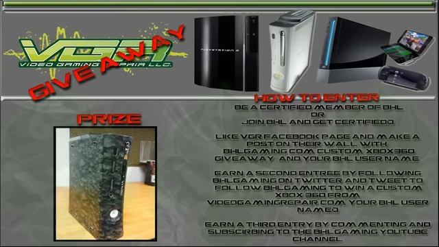 FREE Custom Painted Xbox 360 Giveaway -- from BHL Gaming & VideoGamingRepair.com смотреть онлайн