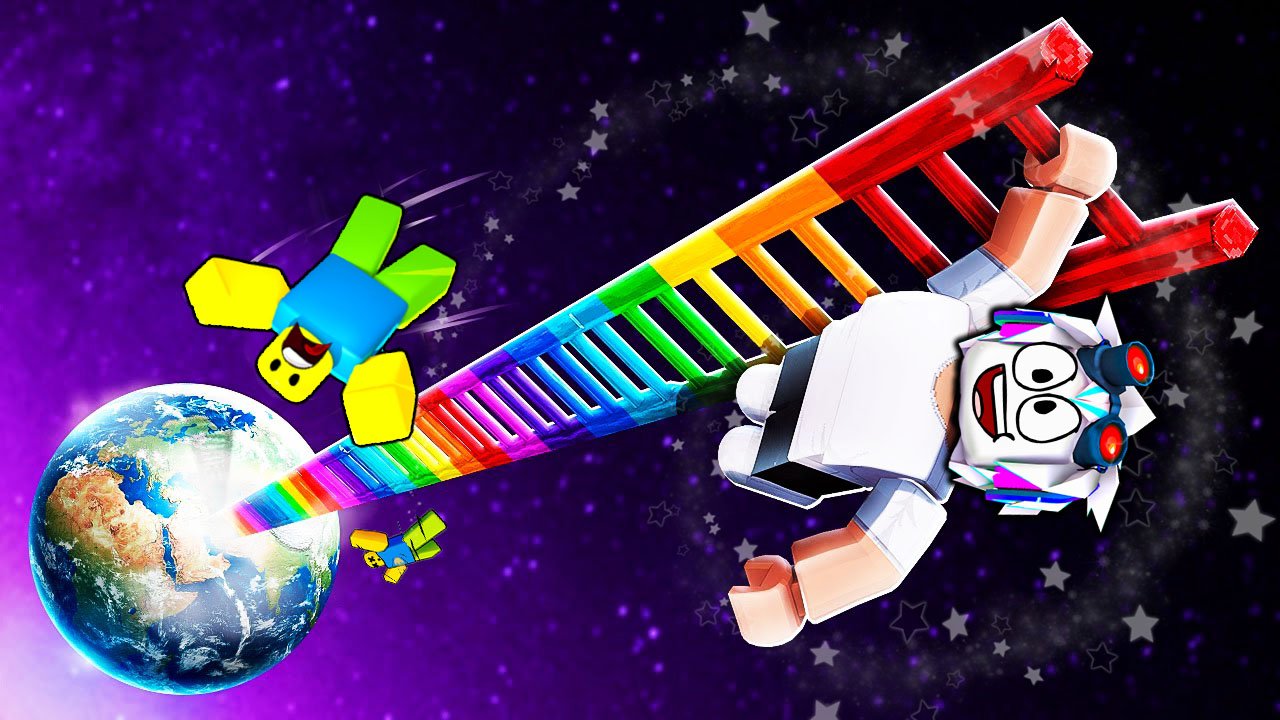 ЗАБРАЛСЯ НА САМУЮ ВЫСОКУЮ ЛЕСТНИЦУ В МИРЕ РОБЛОКСА! ROBLOX смотреть онлайн