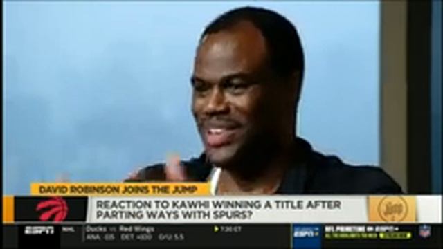 NBA THE JUMP - David Robinson react to Kawhi Leonard a title after parting ways with spurs? смотреть онлайн