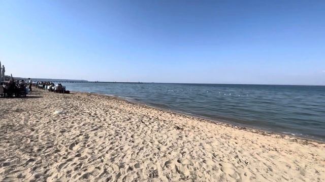 ПЛЯЖ Салоники??Греция в Октябре/Ноябре Прогулка по песку смотреть онлайн