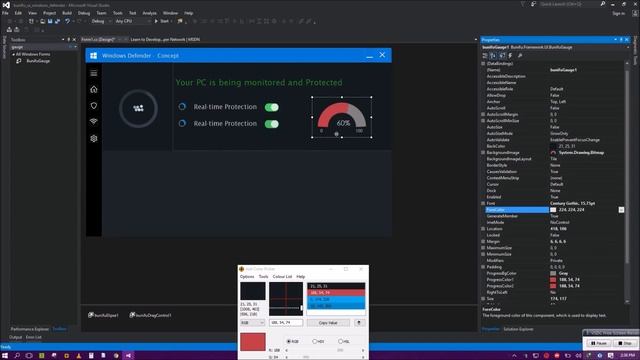 C# ,VB.NET -WINDOWS DEFENDER DARK UI CONCEPT -BUNIFU UI 1.5.2 смотреть онлайн