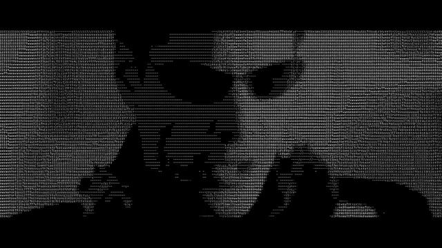 ASCII Matrix - Dodge This in HD Matrix font characters смотреть онлайн