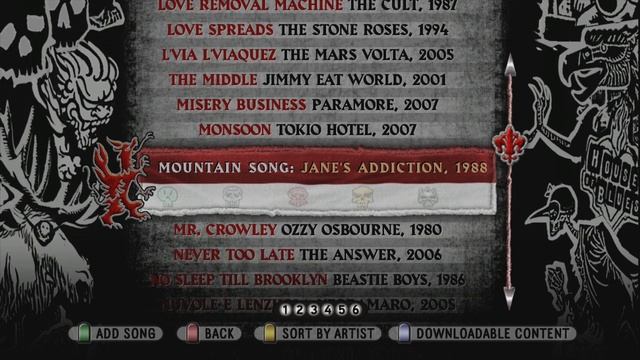 guitar hero world tour songlist смотреть онлайн
