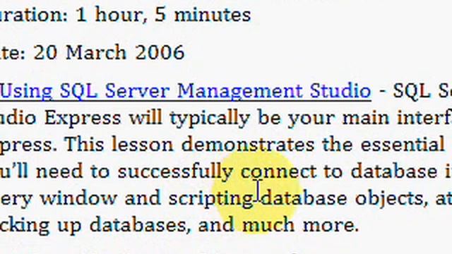 SQL Server 09 Management Studio Video Tutorial смотреть онлайн