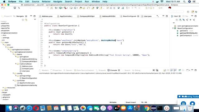 Spring Boot Bean Annotation | @Bean Annotation | Bean Configuration Using Of Java | Part 10 смотреть онлайн
