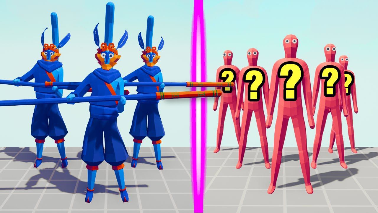MONKEY KING TEAM vs RANDOM TEAM | TABS - Totally Accurate Battle Simulator смотреть онлайн