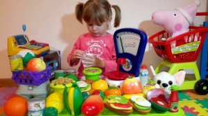 # супермаркет обзор #игрушки весы для магазина кассовый аппарат детский видео для детей