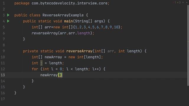 Write a program to reverse an array in java | Efficient way to reverse an Array in java смотреть онлайн