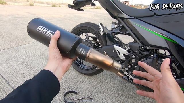 SC Project slip on exhaust on 2023 Kawasaki Ninja 400 | Installation & Soundcheck смотреть онлайн