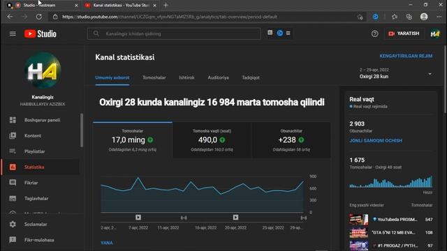 ?YouTubeda STRIM Qilish? [2022✅] - Kuchsiz Kompyuterda JONLI EFIR Qilish