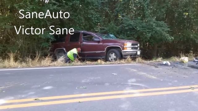 1997 Chevy Suburban roll-over crash Wreck Fail Dalton Ga смотреть онлайн