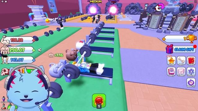 Becoming The Strongest With 100,000 Power In Roblox Muscle Evolution смотреть онлайн